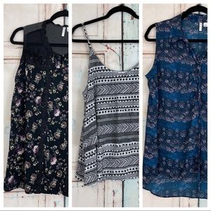 Lot of 3 Cato Size Large Sleeveless Tops.